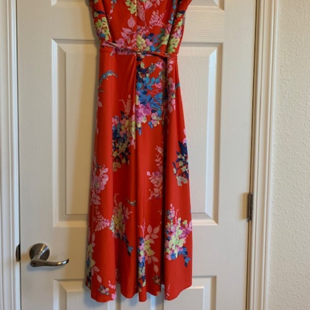 julia jordan Red Floral Midi Dress - Picture 2 of 9